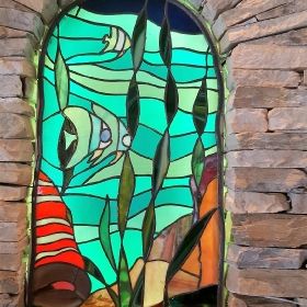 Atelier vitrail du Léman le travail de Tony le perfectionniste