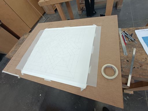 Le calque du tracé technique
