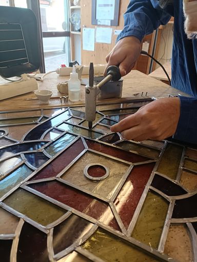 Soudure en cours